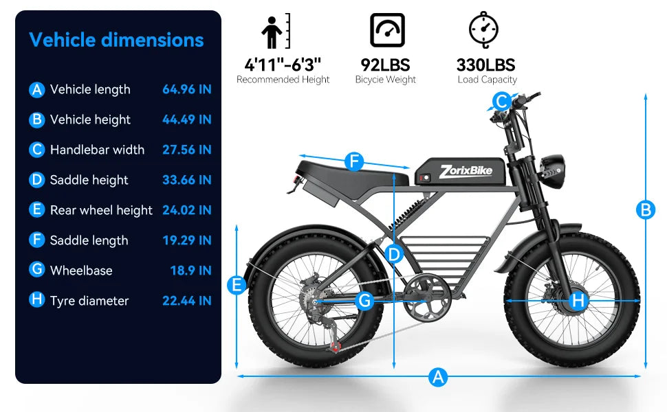 Zorix MotoX 3000 E-Bike
