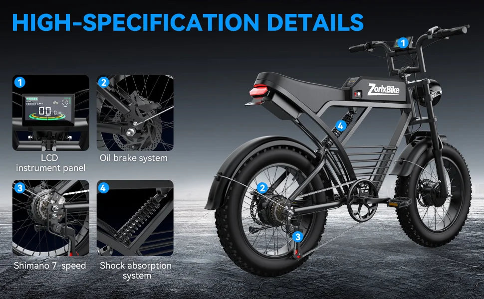 Zorix MotoX 3000 E-Bike